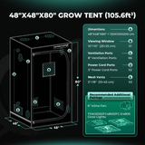 Mars Hydro TSW 2000 LED Grow Light + 4' x 4' Grow Tent + Inline Fan Combo with Speed Controller