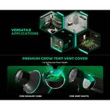 Mars Hydro iFresh 4" Smart Inline Duct Fan and Carbon Filter Combo