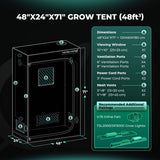 Mars Hydro FC4000 EVO LED Grow Light + 2' x 4' Grow Tent + iFresh Inline Fan Combo with Temperature and Humidity Controller