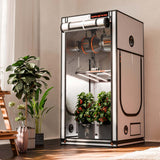 Spider Farmer 3' x 3' x 6' (90 x 90 x 180 cm) Pro White Indoor Grow Tent