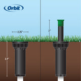 2-inch Professional Hard Top Pressure-Regulating Pop-Up Spray Head Sprinkler with 15-foot Adjustable Nozzle | 80307