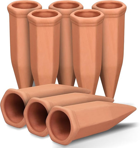 water spikes for indoor plants Wine Bottle Watering Spikes, Terracotta Watering Spikes for Out