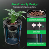 VIVOSUN DWC Hydroponics Grow System with Top Drip Kit, 5-Gallon Deep Water Culture, Recirculating Drip Garden System with Multi-Purpose Air Hose, Air Pump, and Air Stone (2 Buckets + Top Drip Kit)