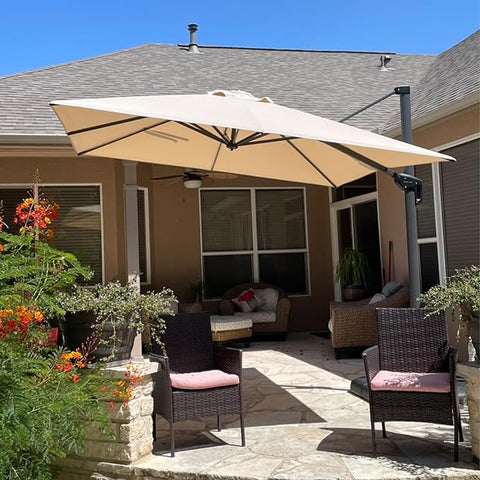 PURPLE LEAF 10 Feet Patio Umbrella with Base Outdoor Cantilever Square – Grow It Depot PURPLE LEAF 10 Feet Patio Umbrella with Base Outdoor Cantilever Square – Grow It Depot