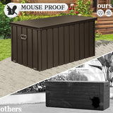 Domi 200-Gallon Outdoor Storage Box – Waterproof, Lockable Storage Cabinet for Patio Furniture, Garden Tools & Pool Supplies – Large Metal Storage for Cushions