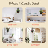 Macrame Plant Hangers for Indoor and Outdoor Use, Set of 3 Hanging Plant Pots Holders with Hooks, Ivory Cotton Rope, Tassel-Free, Fits 6" to 10" Pots, Rope Lengths 35", 26", 20", (No Pots Included)