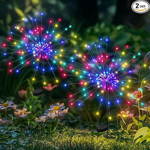 solar plant pot lights Garden Decor Solar Lights Outdoor,2Pack 120LED Waterproof Colorful Sol – Grow It Depot