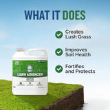 Turf Titan Lawn Advancer – Green Lawn Booster and Lawn Fertilizer (32 oz) – Fast Acting Grass Fertilizer w/Tri-Action Formula – Fertilizer Concentrate for Grass Growth - Covers up to 8,000 Sq F