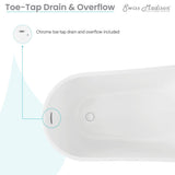 Swiss Madison Sublime 60" Single Slipper Freestanding Bathtub