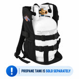 Flame King Propane Tank Backpack Carrier for 5lb or 10lb Cylinder For Weed Burner Torch