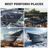 BougeRV 200 Watt Rigid Bifacial 10BB Mono Solar Panel