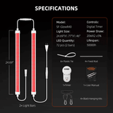 Spider Farmer GlowR40 40W 660nm Supplemental Deep Red LED Grow Light