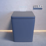Swiss Madison Concorde One Piece Smart Toilet 1.28 GPF in Matte Gray with Heated Bidet, Air Drying, Night Light, Foot Sensor