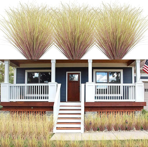 100Pcs Artificial Grass Plants, Faux Shrubs Wheat Grass, Artificial Ta –  Grow It Depot