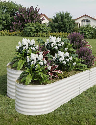 2 Pcs Raised Garden Beds Outdoor 8x2x2ft