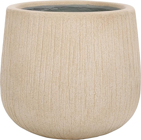 ficonstone planter pot SAFAVIEH Outdoor Collection Francia Modern Beige Concrete Ficonstone P –  Grow It Depot