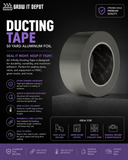 AC INFINITY Ducting Tape, 50-Yard Aluminum Foil
