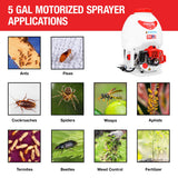 5 Gallon Gas Backpack Sprayer 450 PSI Pump for Mosquitoes Pesticides