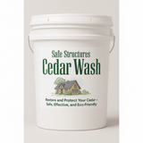 Safe Structures Cedar Wash - Restore and Protect Cedar - 20lb Pail - Case of 2 Pails