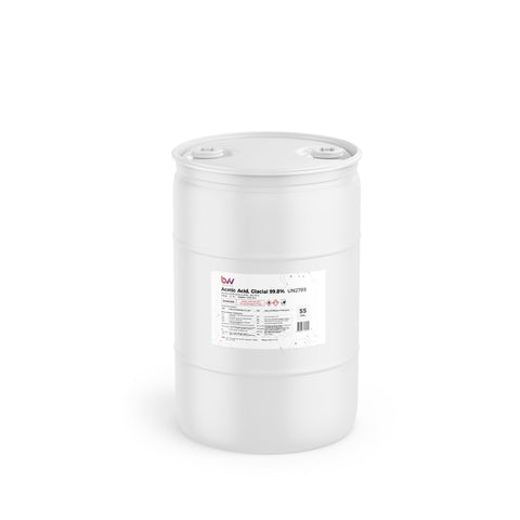 BVV™ Food & Lab Grade Glacial Acetic Acid 99.8 - 55 Gallons Drum