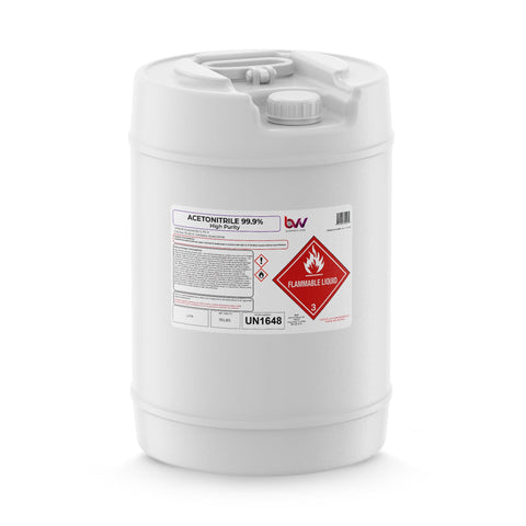 BVV Acetonitrile 99.95% High Purity
 - 15 Gallons