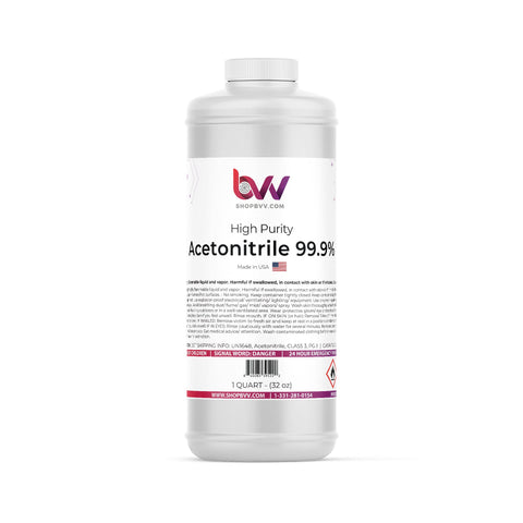 BVV Acetonitrile 99.95% High Purity
 - 1 Quart