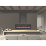 Amantii 40" Panorama Deep Lumina Indoor or Outdoor Electric Fireplace