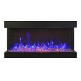 Amantii Tru View Extra Tall Lumina 88″ Indoor / Outdoor 3 Sided Smart Electric Fireplace (88-TRV-XT-XL-LUMINA)