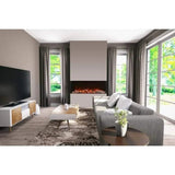 Amantii Tru-View XL XT 50" Three-Sided Electric Fireplace with Designer Media Kit