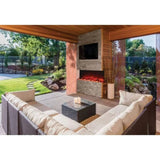 Amantii Tru-View XL XT 50" Three-Sided Electric Fireplace with Designer Media Kit