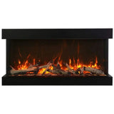 Amantii Tru-View XL XT 60" Three-Sided Electric Fireplace for Indoor or Outdoor Use
