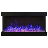 Amantii Tru-View XL XT 60" Three-Sided Electric Fireplace for Indoor or Outdoor Use