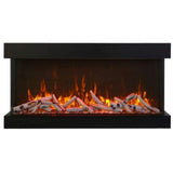 Amantii Tru-View XL XT 60" Three-Sided Electric Fireplace for Indoor or Outdoor Use
