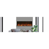 Amantii Tru-View XL XT 72" Three-Sided Indoor Outdoor Electric Fireplace with 22" Tall Viewing Area