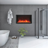 Amantii Panorama Deep Extra Tall 40 Inch Indoor Outdoor Electric Fireplace