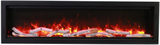 Amantii Symmetry Bespoke 34" Smart Built-In Electric Fireplace – Indoor/Outdoor with Audio, WiFi & LED Flame Display