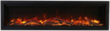 Amantii Symmetry Bespoke 42" Built-In Smart Electric Fireplace – Indoor/Outdoor with WiFi Control and Crackling Sound
