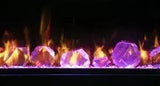 Amantii Symmetry Lumina 100" Smart Built-In Electric Fireplace – Indoor/Outdoor with LED Logset & Front Heat Vent