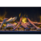 Amantii Tru View Bespoke 45" Three-Sided Indoor/Outdoor Electric Fireplace with Smart Controls