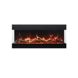 Amantii Tru View Bespoke 45" Three-Sided Indoor/Outdoor Electric Fireplace with Smart Controls