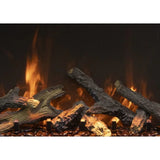 Amantii Tru View Bespoke 55" Three-Sided Indoor/Outdoor Electric Fireplace with Smart Control and Bluetooth