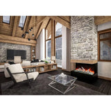 Amantii Tru View Bespoke 55" Three-Sided Indoor/Outdoor Electric Fireplace with Smart Control and Bluetooth