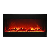 Amantii Tru-View XL Deep 50" Three-Sided Built-In Electric Fireplace for Indoor/Outdoor Use