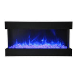 Amantii Tru-View XL Deep 50" Three-Sided Built-In Electric Fireplace for Indoor/Outdoor Use