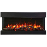 Amantii Tru-View XL Deep 50" Three-Sided Built-In Electric Fireplace for Indoor/Outdoor Use