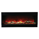 Amantii Tru-View XL Deep 60" Three-Sided Electric Fireplace for Indoor or Outdoor Installations