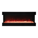 Amantii Tru-View XL Deep 60" Three-Sided Electric Fireplace for Indoor or Outdoor Installations
