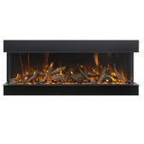 Amantii Tru View Extra Tall Lumina 88″ Indoor / Outdoor 3 Sided Smart Electric Fireplace (88-TRV-XT-XL-LUMINA)