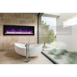 Amantii Panorama Extra Slim 60 Inch Smart Indoor or Outdoor Linear Electric Fireplace