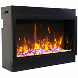 Amantii Remii 55 inch WM-SLIM-55 Smart Indoor Extra Slim Wall Mount Electric Fireplace
